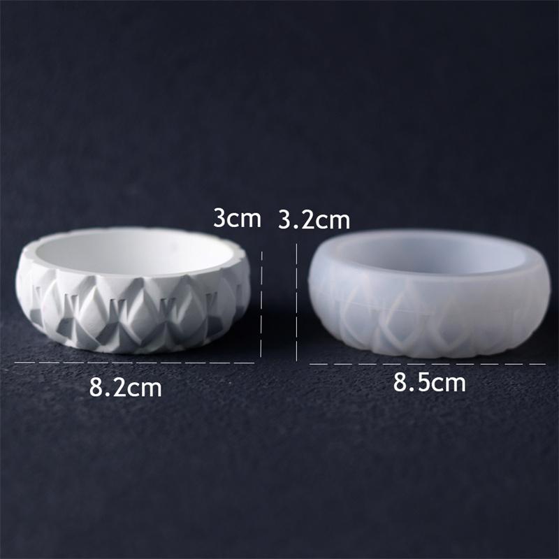 

Бетонная банка для свечи Силиконовая форма Сделай сам Горшок для цветов Изготовление поделок Гипс Смола Коробка для хранения ювелирных изделий Формы для литья Принадлежности для домашнего декора