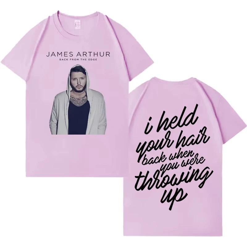 

James Arthur 2026 Pop Pattern Mens TShirt Double Sided Print HighQuality Aesthetic Street Style Short Sleeve TShirt 4XL