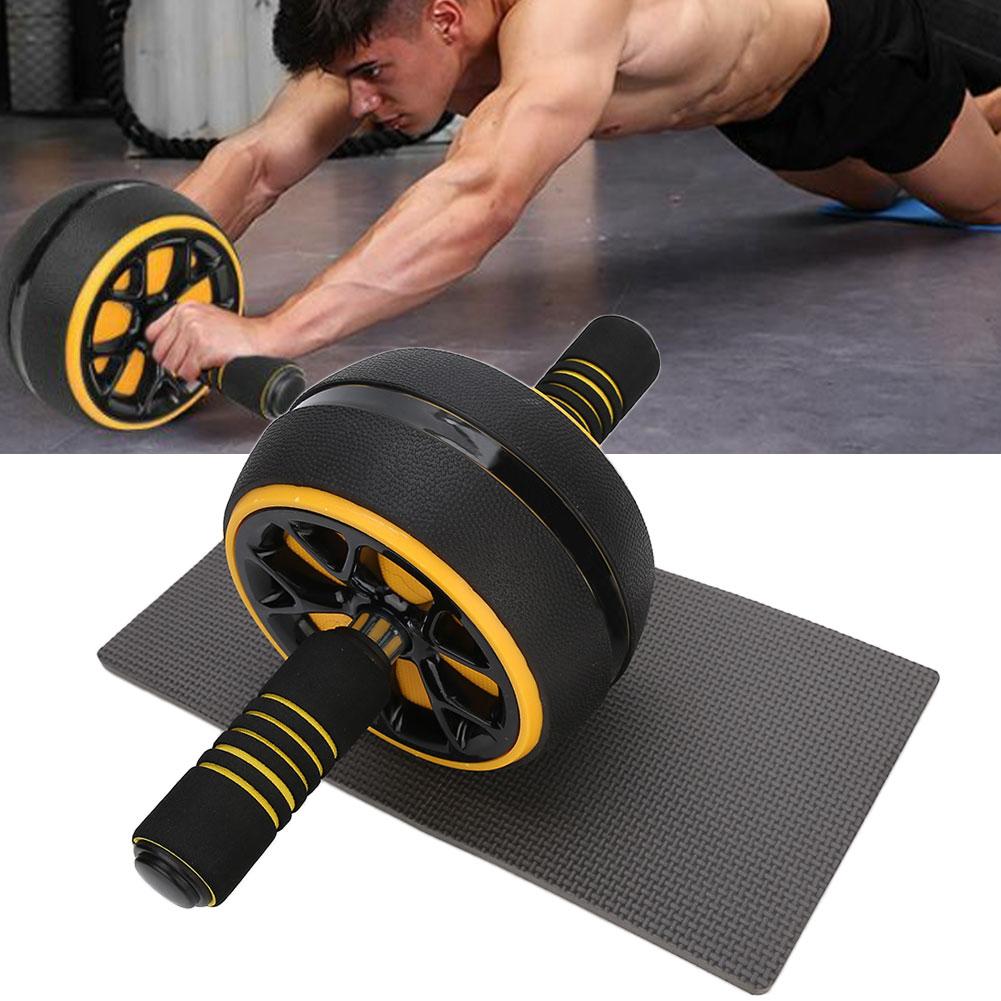 Abdomen Fitness Roller Household Detachable Handle Abdominal Exercise Equipment ToolYellow