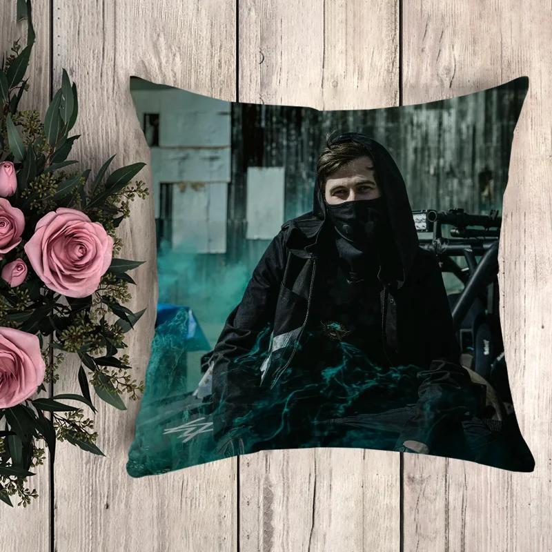 Poszewka na poduszkę Alan Walker Poszewka na poduszkę Luksusowe poduszki Anime Wystrój domu Poduszki dekoracyjne Poszewki dekoracyjne 50x50 Sofa
