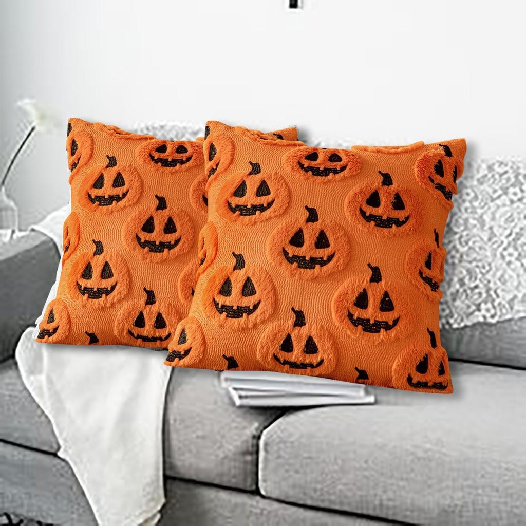 Halloween Printed Pillowcase Square Pillowcase Sofa Pillowcase No Core Comfortable Pillowcase