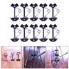 Deck Anchors Peg with Spring Buckle, Portable Stainless Steel Octopus Deck Peg Camping Stakes for Outdoors Wind Proof