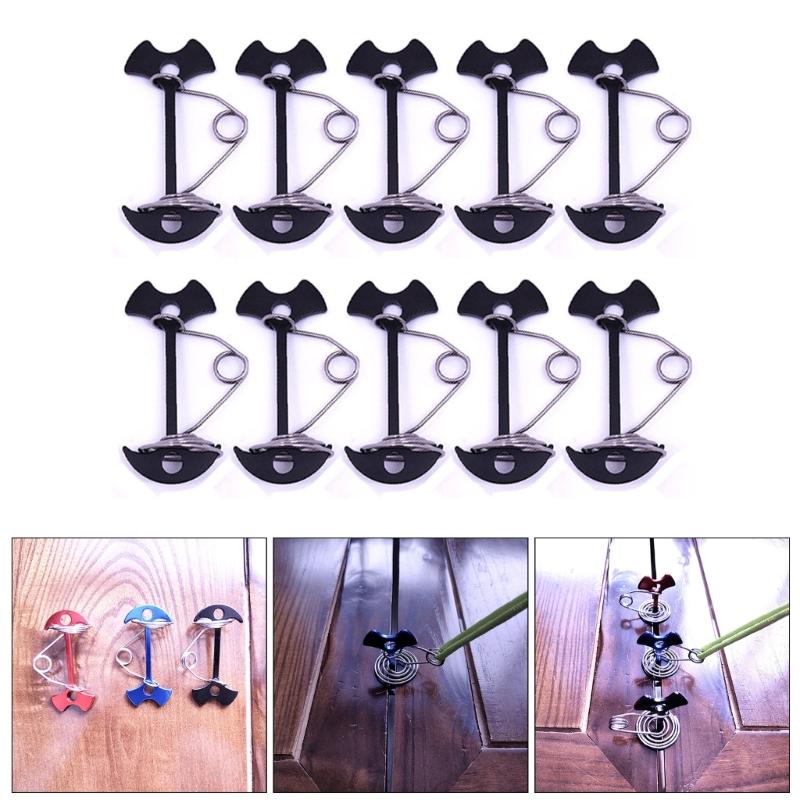 Deck Anchors Peg with Spring Buckle, Portable Stainless Steel Octopus Deck Peg Camping Stakes for Outdoors Wind Proof