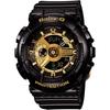 Casio Baby-G Watch BA-110-1A Big Case Series Black Gold Women's