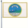 1 Stück Flagge von Quincy City, Massachusetts, in verschiedenen Größen optional, langlebig, für den Außenbereich, Gartendekoration