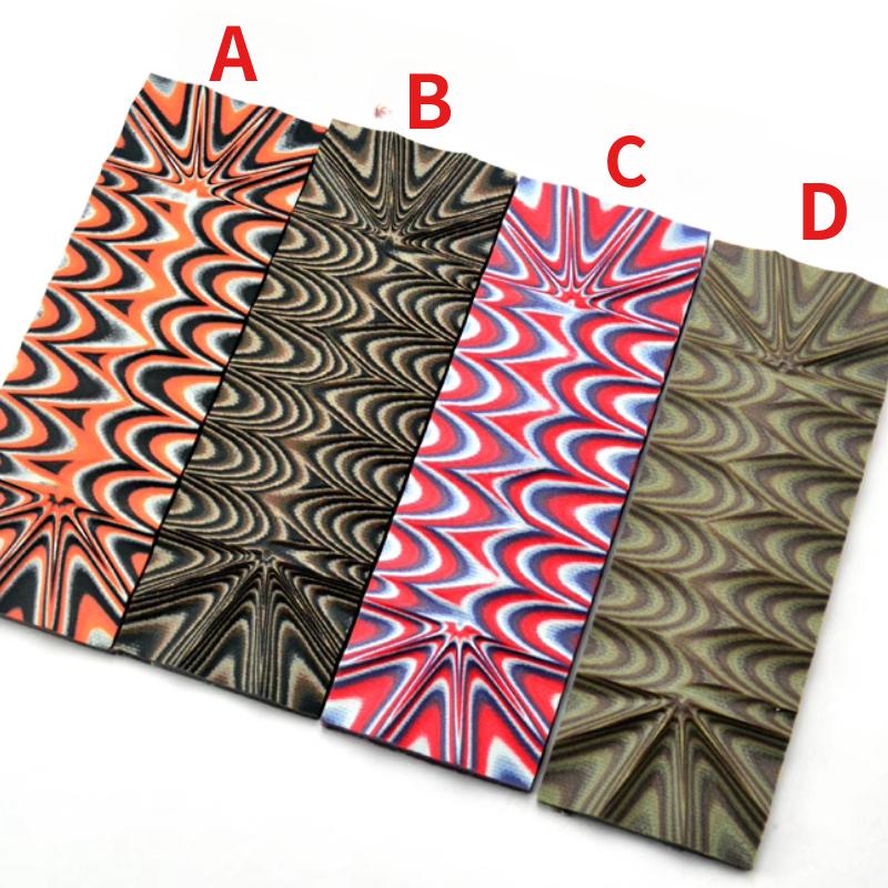 1 kus G10 sklolaminátová šablona nůž DIY výroba materiál na rukojeť černá/hnědá/olivově zelená oranžová G10 skvělý maskáčový vzhled nůž