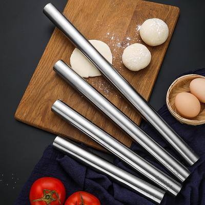 Nerezový váleček Kuchyňské náčiní Váleček na těsto Pečeme Pizza Nudle Cookie Knedlíky Výroba nepřilnavého nástroje na pečení