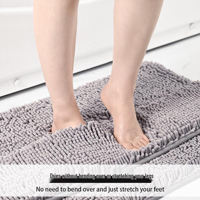 Cross-Border Chenille Quick-Dry Absorbent Bathroom Mat