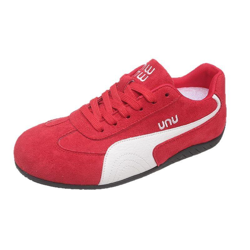 Sports Heightening Platform Explosion Women's Forrest Gump Shoes 2025 Internet Celebrity Moral Training Shoes Flat Spring Break White Shoes New