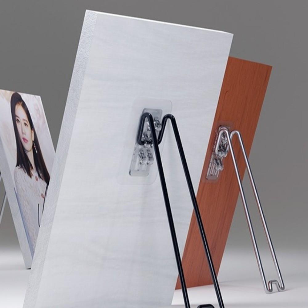 Self-Adhesive Picture Frame Bracket Stainless Steel Easel Back Stand  Art Display