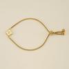 Stainless Steel Shell Clover Letter Bracelet Unique Design Fashionable Wrist Jewelry for Women