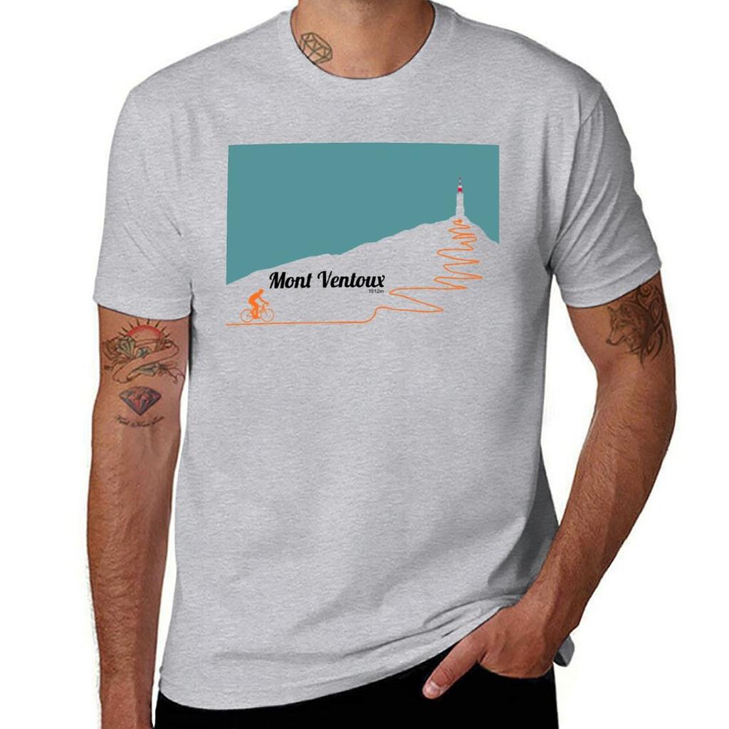 Camiseta de Arte Ciclismo Mont Ventoux tops de verano nueva edición ropa para hombre