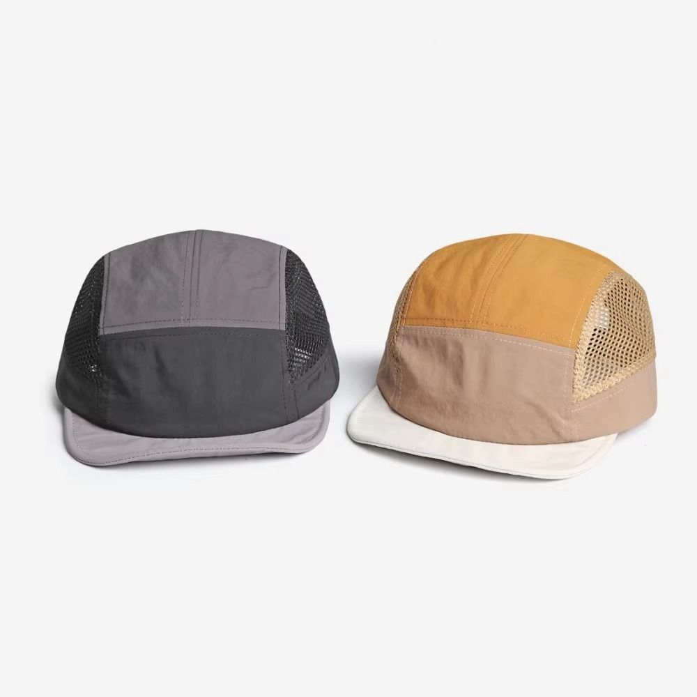 Adjustable Sun Visor Cap Quick Drying Color Splicing Hat Casual Mesh Baseball Cap  Unisex