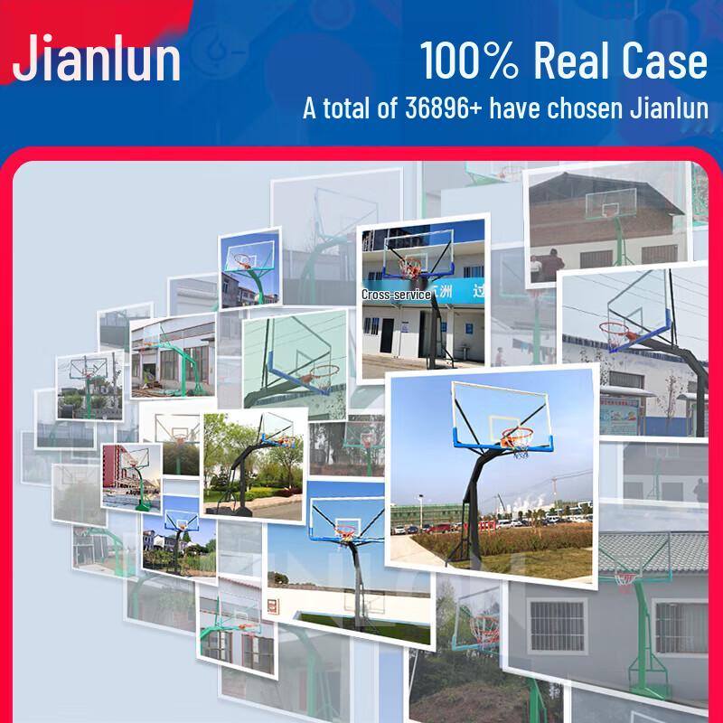 JEEANLEAN Standard Portable Basketball Hoop for Kids