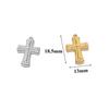 5pcs Stainless Steel Casting Cross Charms DIY Religious Jewelry Pendant Vintage Necklace Making Chokers Findings Supplies