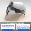 LOUJIN Rechargeable Motorcycle Helmet Wiper Universal Waterproof Helmet Wiper Compatible with Most Visors