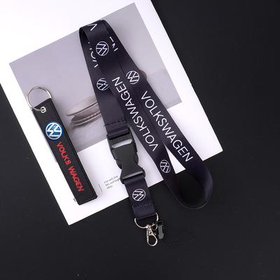 Nylonový pracovní klíčenka na krk pro VW Passat B6 B7 B8 Polo Tiguan Golf Santana Touran GTI MK2 MK3 Sx5