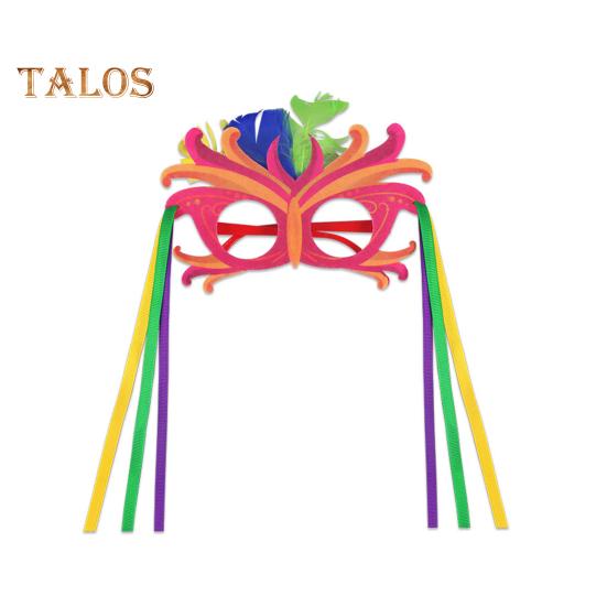 

Карнавальная маска, полумаска с перьями, праздничная маска для вечеринки Марди Гра, принадлежности для выпускного бала в Венеции I