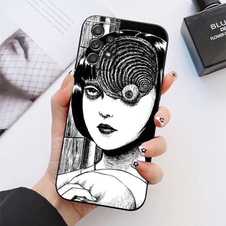 Comic T-Tomies Junjis Ito Phone Case For Samsung Galaxy S24 FE S25 Ultra A03 A04 A05 A06 A12 A13 A16 A26 A35 A36 A56 A55 Cover