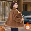 Women's Plus Velvet Warm Coat for Ages 40-60: Middle-Aged and Elderly Fashion