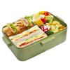 Skater Ag+ Silver Ion 4-Point Lock Lunch Box 650ml Retro French Green YZFL7AG