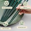 Chopsticks Reusable Fiberglass Dishwasher Safe 9.6 Inch/24.3cm Matte Non-Slip Family/ Hotel/ Restaurant Japanese Chop Sticks