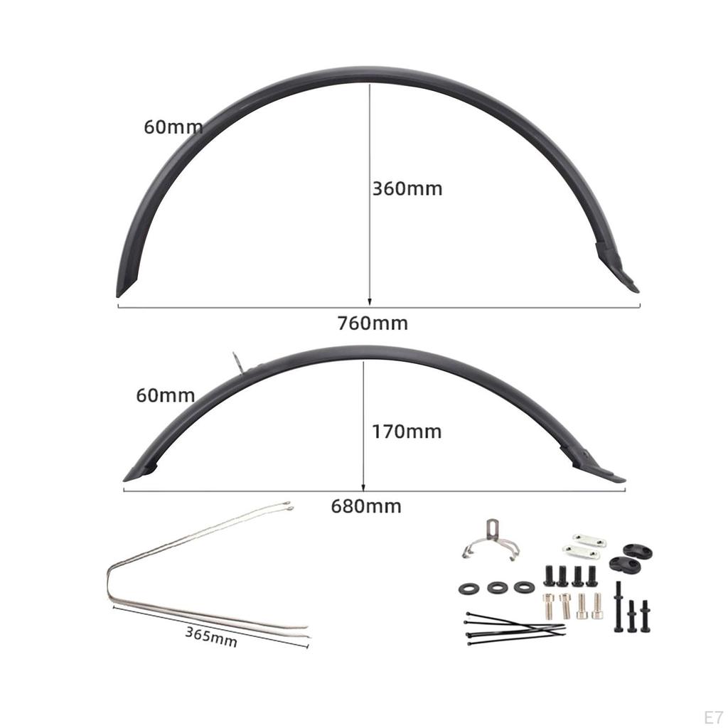 Bike Front Rear Fenders for Enhanced Wheel Protection