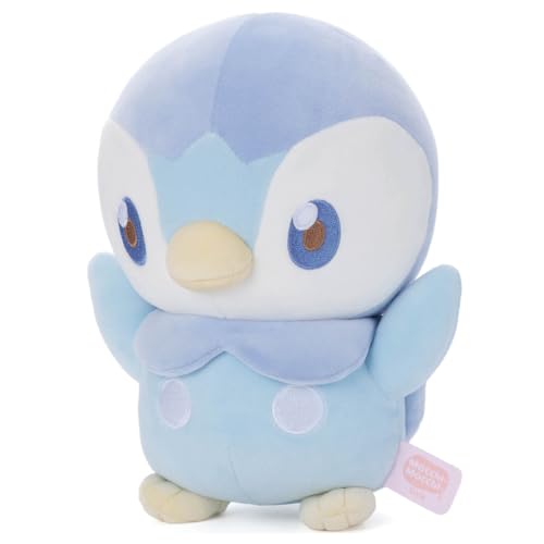Takara Tomy Arts (TAKARATOMY A.R.T.S) Pokémon PokéPiece Mocchi-Mocchi-Style Plush Toy, Piplup, Approximately 25cm Tall