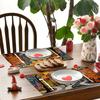 1 Stück Buntes Ölgemälde Design, Rechteckige Tischsets für Esszimmer, Zuhause, Restaurant, Camping