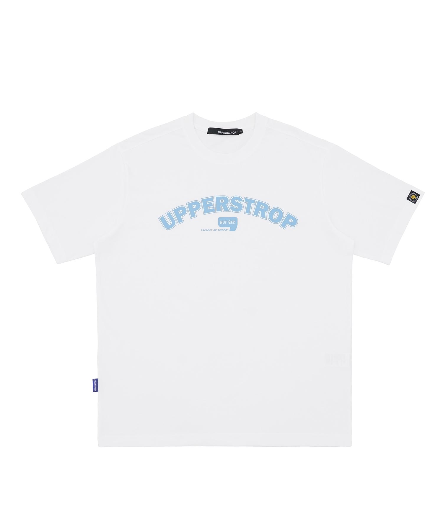 Upper Strop [Up9609] Authentic Arch Logo Short Sleeve T-Shirt White Xl