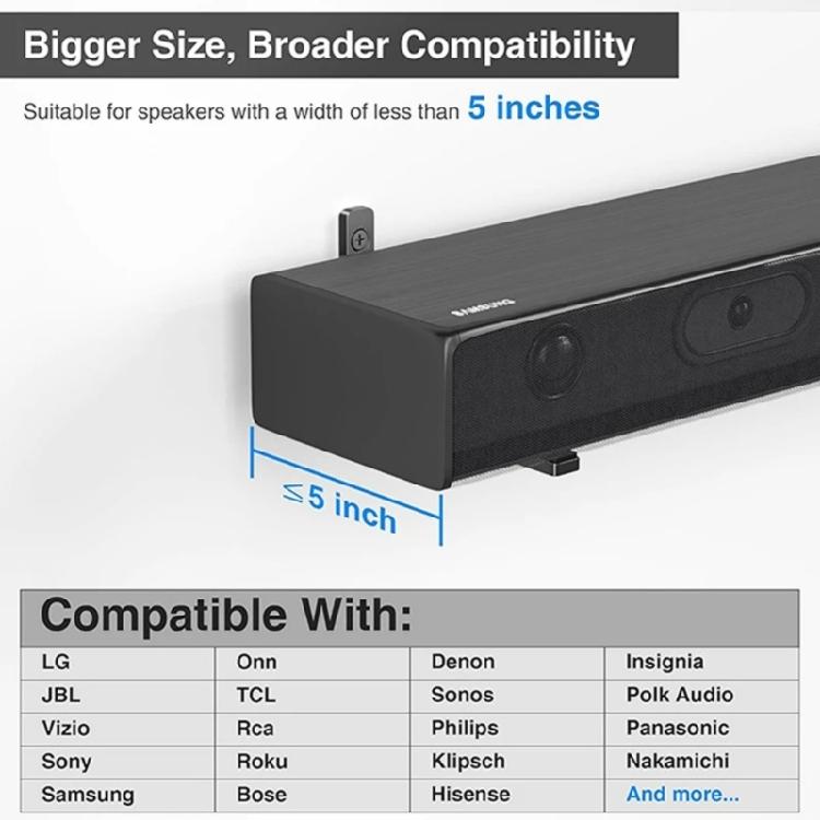 Mehrfachwinkelpositionierung Starke Metall-Lautsprecher-Wandhalterung für Heimkino, Konferenzraum- und Bühnenanwendungen