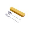 Portable Stainless Steel Cutlery Set: Spoons, Chopsticks, Knife, Fork - Three-Piece Set