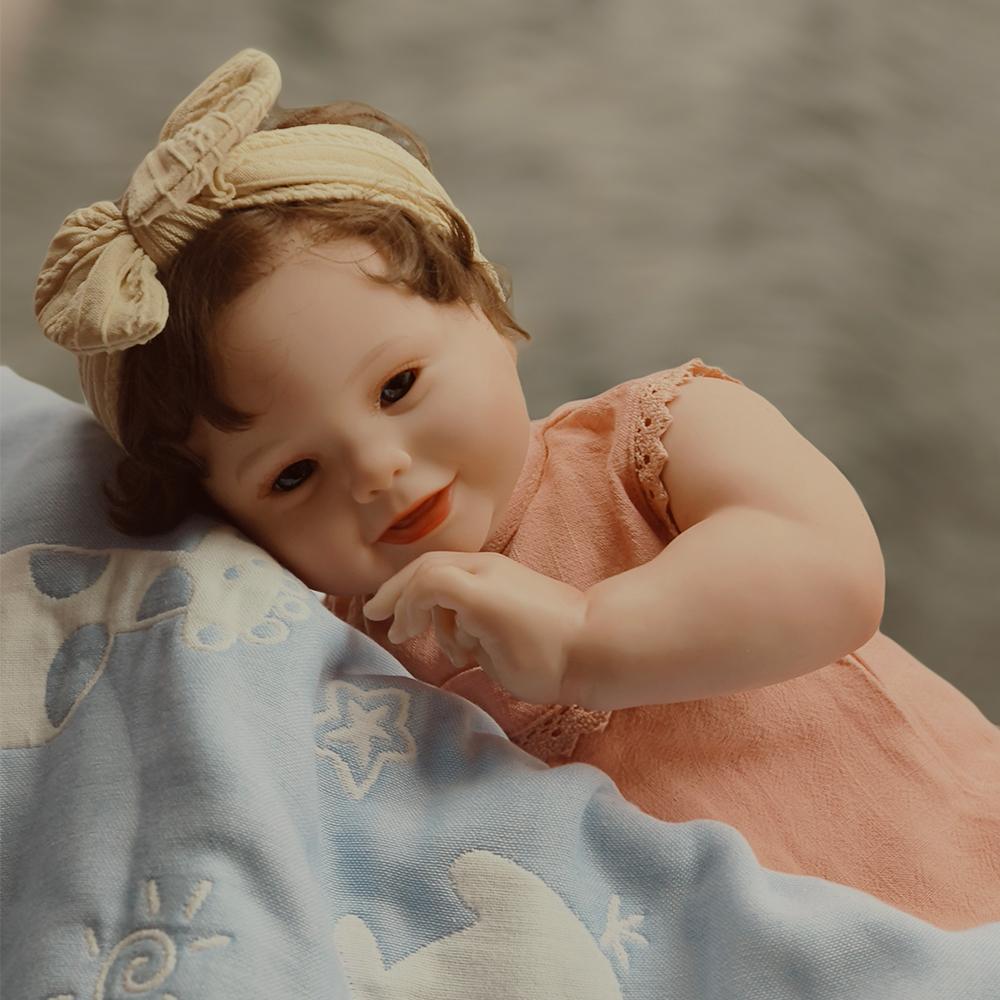 Kodi 60cm Already Finished Collectible Art Princess Doll Huge Baby Soft Silicone Reborn Toddler Dolls Toy