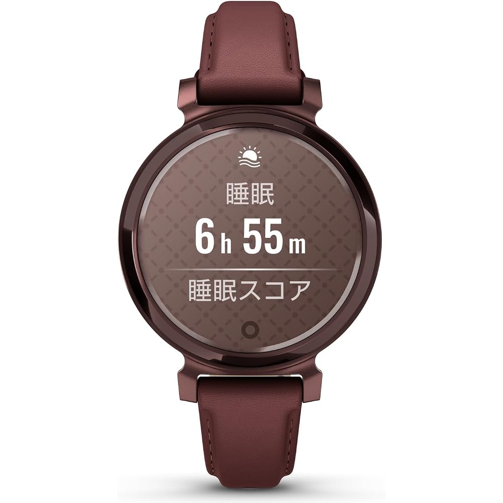 Garmin Lily 2 Classic Mulberry Leather/Dark Bronze [Suica Compatible Model/5 Days Battery Life On a Full Charge/sleep Analysis/stress level/Body Batte