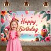 Pink Birthday Banner Gold Crown Birthday Celebration Background Birthday Event Display Pineapple Decor