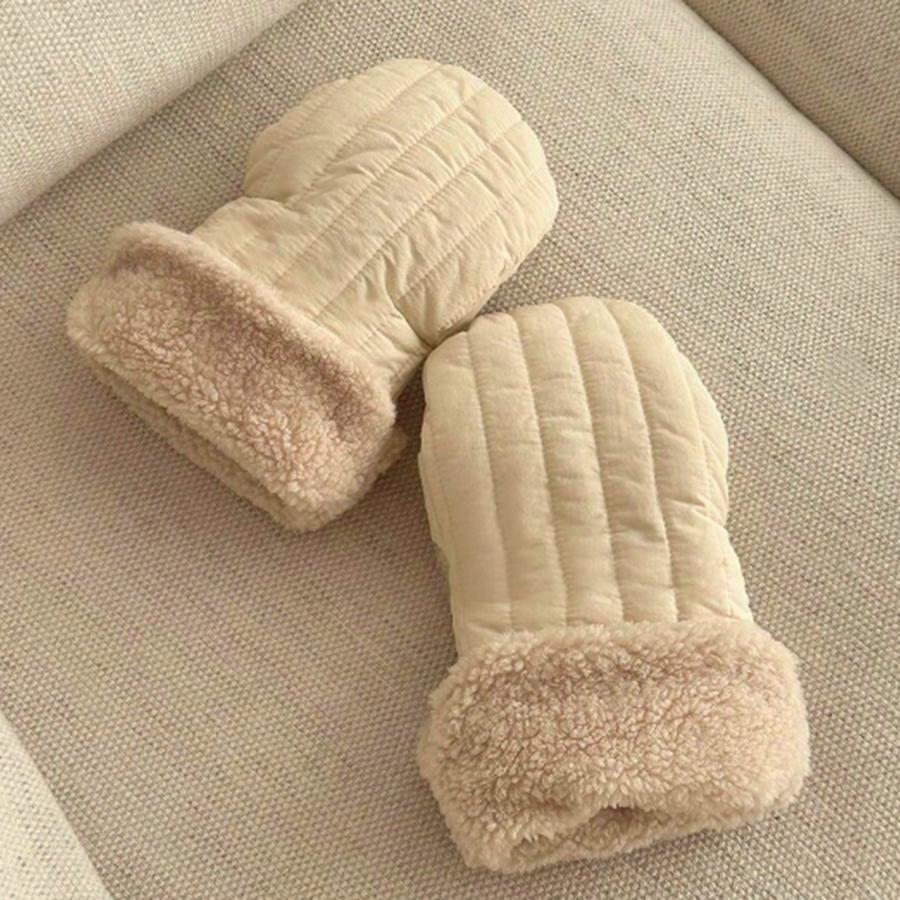 

Outdoor Windproof Warm Fleece Lined Baby Stroller Gloves Anti Freeze Children Accessories Baby Carriage Gloves