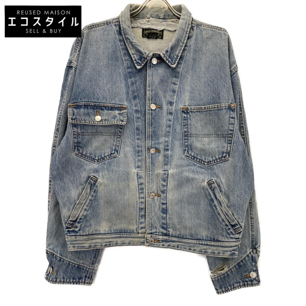 

POLO COUNTRY 80s~90s Indigo Backpack Denim Jacket Jacket L IndigoUsed