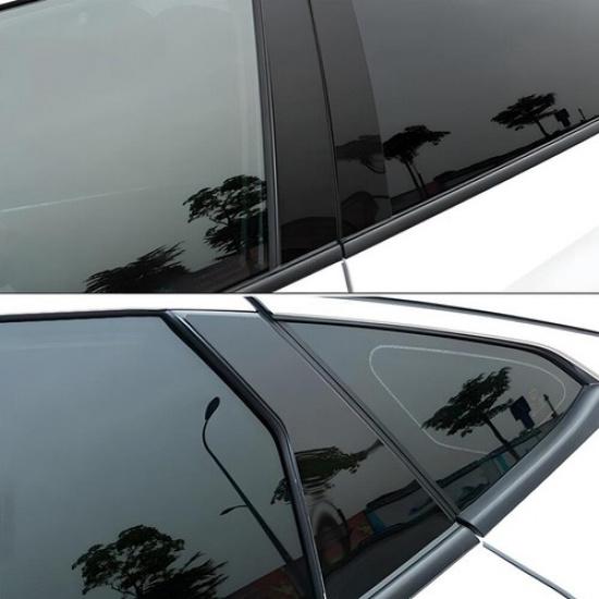 For 2016- Honda Civic Sedan Glossy Black Pillar Post Door Trim Accessories
