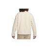 Nike SPORTSWEAR TECH PACK Fleece Tops Men's Beach White Crew Neck Moderate FB7411-126