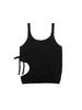 Tuomio Cut-Out Ribbon Knit Tank [Black]