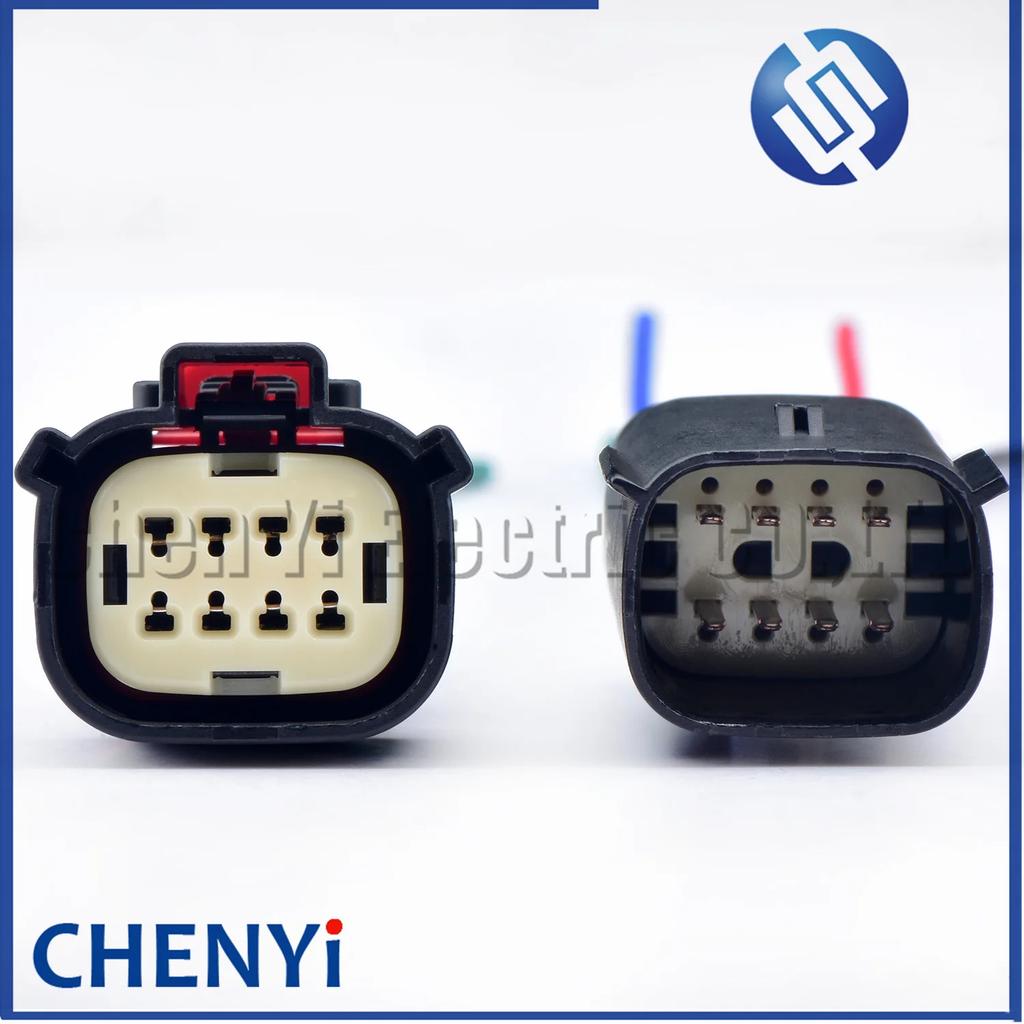 8 Pin 33472-0801 Auto Electrical Headlight Light Socket Car Engine Cable Plug for Ford BUICK Chevrolet With Wiring Harness