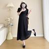 2026 Summer V-neck Ruffled Maternity Maxi Dress