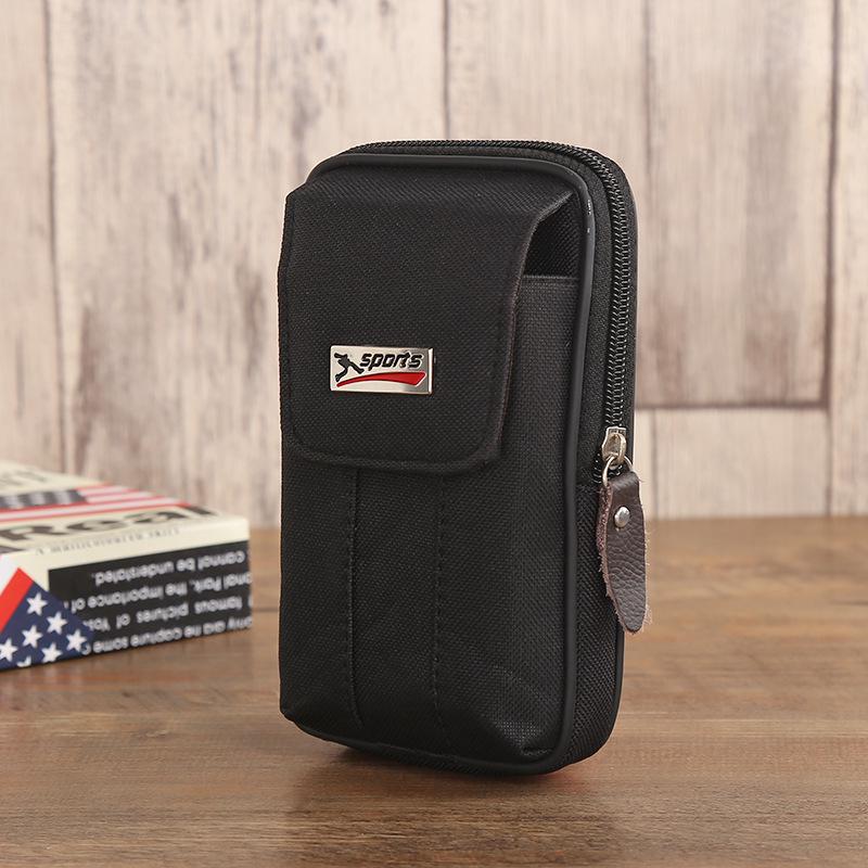 Men's Canvas Anti-Theft Waist Pack - Multi-Functional Belt Phone & Coin Bag