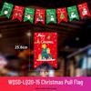 24 Christmas Cartoon Store Paper Bunting Flags for Festive Atmosphere