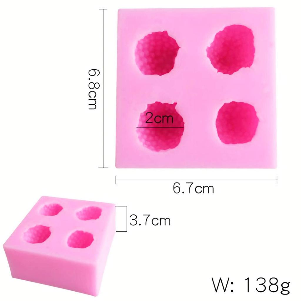 3D Strawberry Silicone Mold,Food Grade Safety Silicon Materials for Baking Mousse Dessert Molds Ice Cube Jello Cake Chocolate