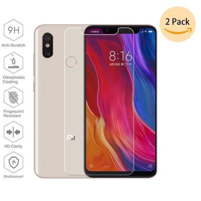 [2er-Pack] Fernando Displayschutzfolie aus gehärtetem Glas für Xiaomi Mi 8