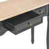 Dressing Table   Console Table with 3 Drawers Black