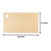 Umezawa Woodcraft Co., Ltd. Aomori Hiba Cutting Board, 36 x 21 x 2 cm