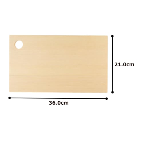 Umezawa Woodcraft Co., Ltd. Aomori Hiba Cutting Board, 36 x 21 x 2 cm