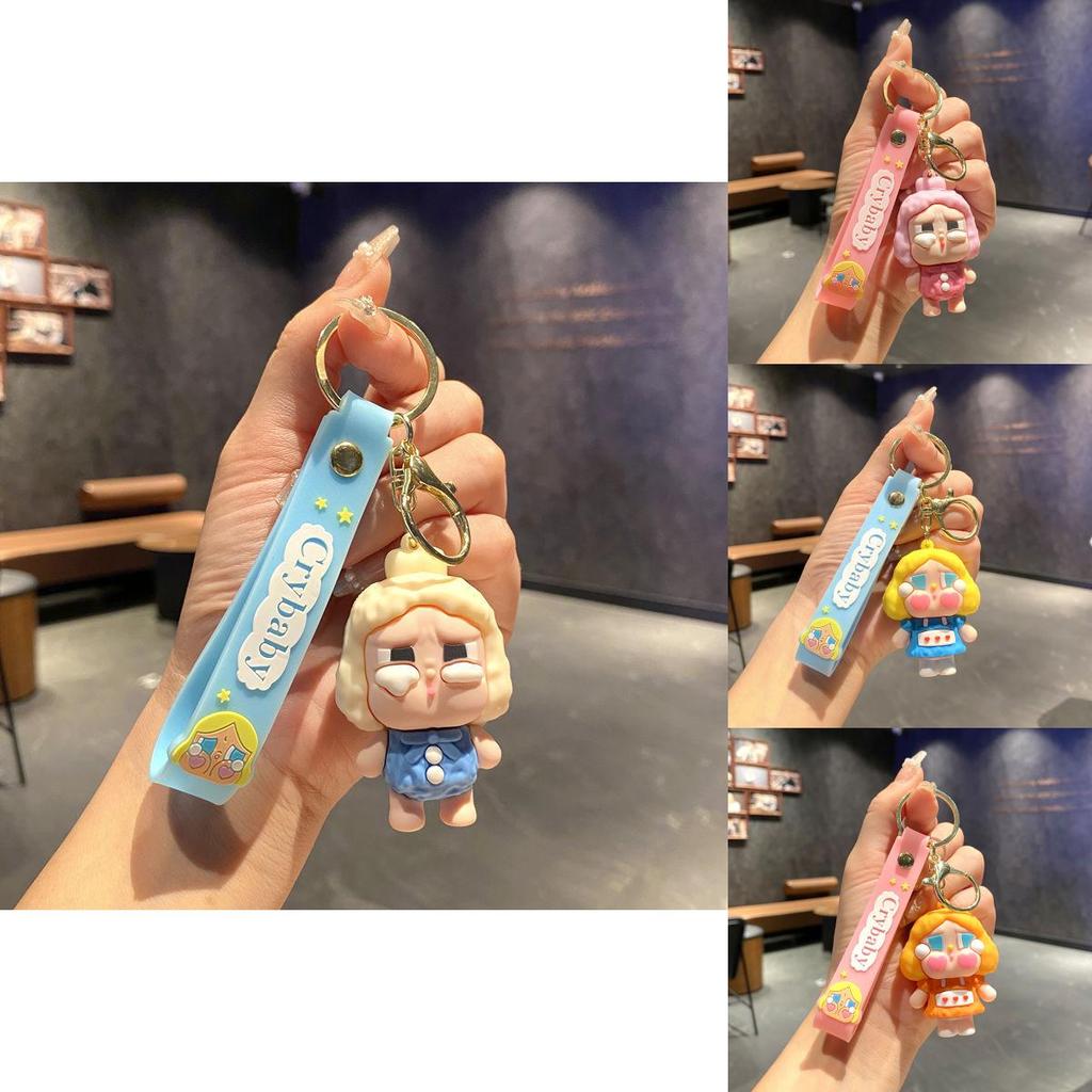 Cute Cartoon Crybaby Doll Keychain Pendant For Kids Backpack Gift